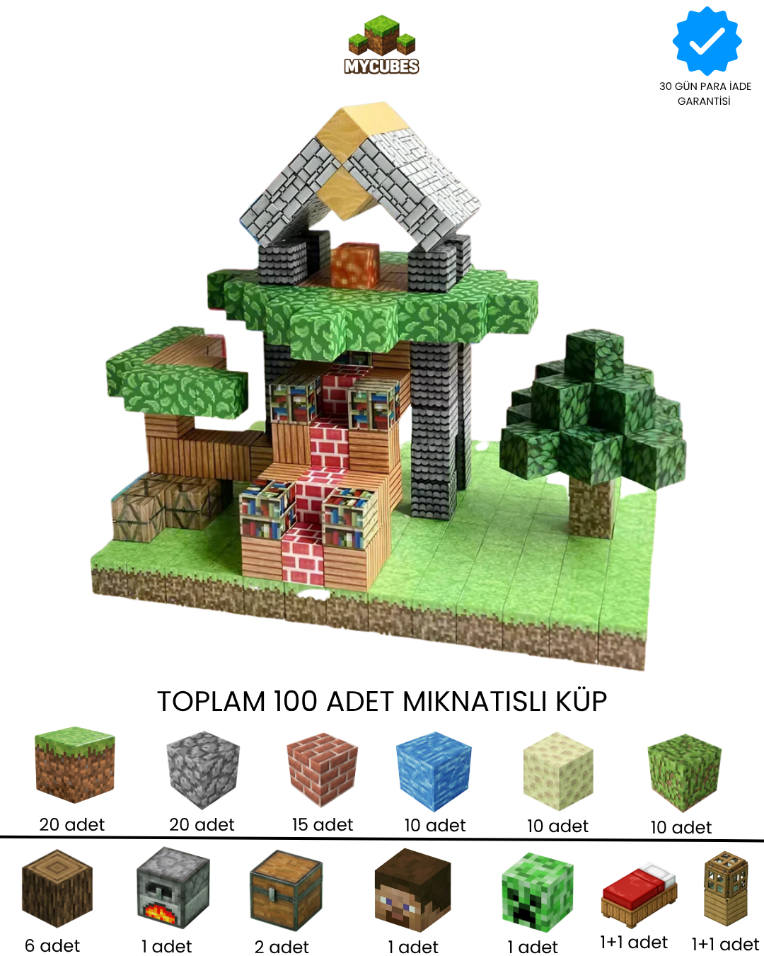MyCubes Mıknatıslı Küpler