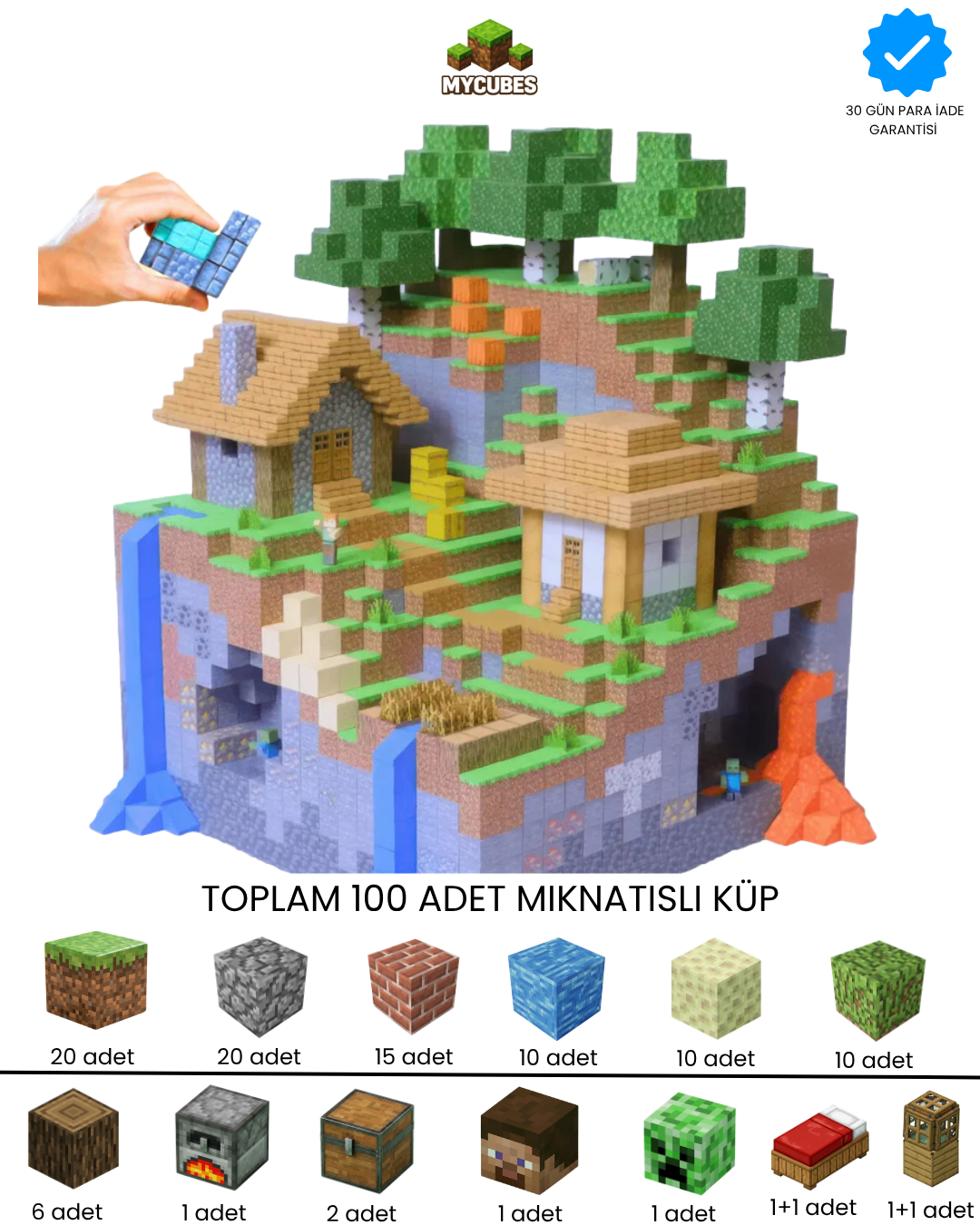 MyCubes Mıknatıslı Küpler